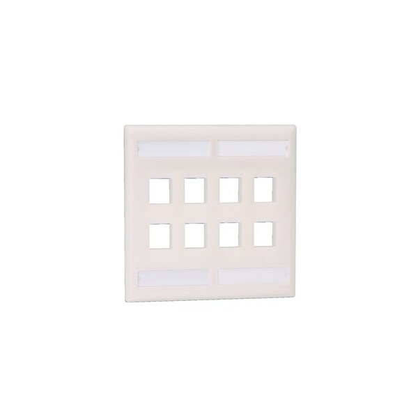 Panduit Flush Mount Screw-On Faceplates With Lab (10 Pack), 10PK NK8FIW - main